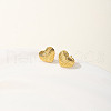 Stainless Steel Fashionable and Versatile Heart-shaped Stud Earrings for Women HP2099-1