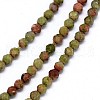 Natural Unakite Bead Strands G-G914-2mm-30-2