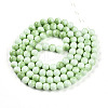 Baking Painted Glass Beads Strands DGLA-N012-8mm-04-2