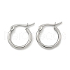 Tarnish Resistant 304 Stainless Steel Hoop Earrings EJEW-F105-12P-3