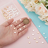   100Pcs 2 Colors Brass Beads KK-PH0010-86-3