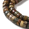 Natural Picasso Jasper Beads Strands G-Q161-D01-02-4