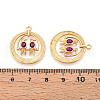 Brass Micro Pave Cubic Zirconia Pendants KK-N263-12G-3