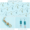 Unicraftale 80Pcs 4 Style 304 Stainless Steel French Hooks with Coil and Ball STAS-UN0055-63-5
