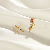 925 Sterling Silver Micro Pave Cubic Zirconia Stud Earrings EJEW-K284-07G-3