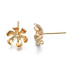 Brass Earring Findings KK-S356-362-NF-3