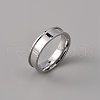 201 Stainless Steel Grooved Finger Ring Settings STAS-WH0027-27F-P-1