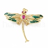 Rack Plating Brass Micro Pave Cubic Zirconia Pendants KK-E281-06G-02-1