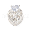 Rack Plating Brass Micro Pave Cubic Zirconia Beads KK-Z082-08S-1