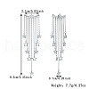 S925 Sterling Silver Tassel Star Stud Earrings LN1898-2