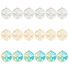 DICOSMETIC 18Pcs 3 Colors 304 Stainless Steel Pendant STAS-DC0012-39-1