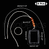 CHGCRAFT 8Pcs Plastic Badge Holder Pendant Decoration HJEW-CA0001-19-2