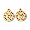 Ion Plating(IP) Chakra Theme 304 Stainless Steel Charms STAS-Q303-10G-1