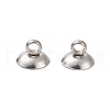304 Stainless Steel Bead Cap Pendant Bails X-STAS-G224-24P-10-2