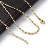 Rack Plating Brass Oval Link Chain Necklace NJEW-A035-06G-03-1