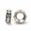 201 Stainless Steel Crystal Rhinestone Spacer Beads STAS-G305-01P-1
