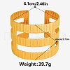 Elegant 304 Stainless Steel Cuff Bangles for Women RI2823-2-5