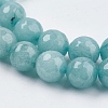 Natural White Jade Bead Strands G-R166-8mm-20-3