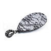 Polymer Clay Rhinestone Pendants RB-S056-11B-B-3