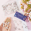 SUNNYCLUE 60pcs 3 Styles Electroplate Glass with Acrylic Imitation Pearl with Alloy Pendants FIND-SC0010-07-3