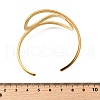 304 Stainless Steel Cuff Bangles for Women BJEW-V012-01G-3