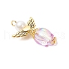 Tulip Acrylic Pendants PALLOY-JF03738-01-4