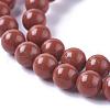 Natural Red Jasper Beads Strands G-F348-01-6mm-A-1