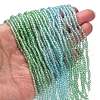 Transparent Painted Glass Beads Strands X-DGLA-A034-T1mm-A16-2