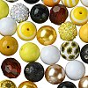 DIY Bubblegum Bracelet Pendant Decoration Making Kit for Sunflower Theme MACR-CJC0005-02A-01-9