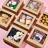 Square Foldable Creative Cardboard Box CON-WH0086-17B-02-4