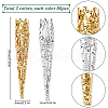 SUNNYCLUE 160Pcs 2 Colors Iron Bead Cones IFIN-SC0001-72-2
