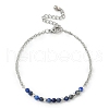 Natural Lapis Lazuli Beads Link Bracelets BJEW-JB11835-03-2