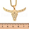 304 Stainless Steel Pendant Necklaces NJEW-C066-17G-3