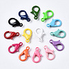 40Pcs Spray Painted Eco-Friendly Alloy Lobster Claw Clasps PALLOY-YW0001-24-NR-2