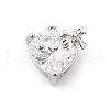 Brass Micro Pave Cubic Zirconia Pendants KK-K371-40B-P-1