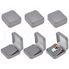 Flocking Plastic Badge Storage Box CON-WH0105-04B-1