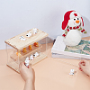 Rectangle 2-Tier Transparent Acrylic Minifigures Display Case AJEW-WH0314-10-3