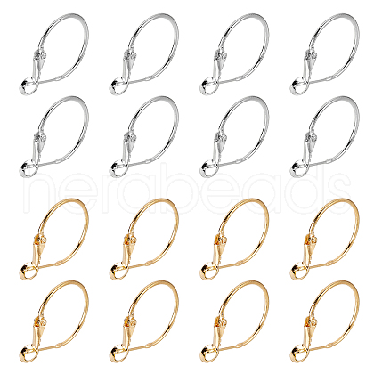 Brass Hoop Earrings KK-FH0001-34-1