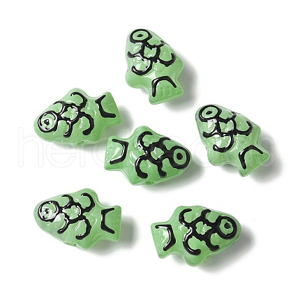 Handmade Lampwork Enamel Beads BLOW-D300-04E-1