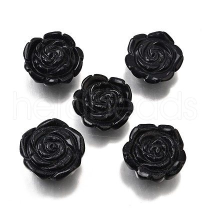Synthetic Blue Goldstone Carved Beads G-S390-02-1