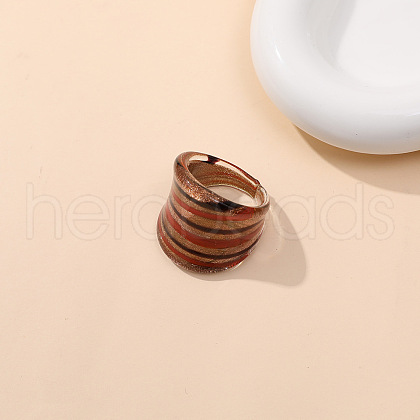 Dunhuang Style Glass Finger Rings FS-WGA00D8-06-1