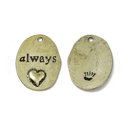 Tibetan Style Alloy Pendants PALLOY-D014-19AB-1