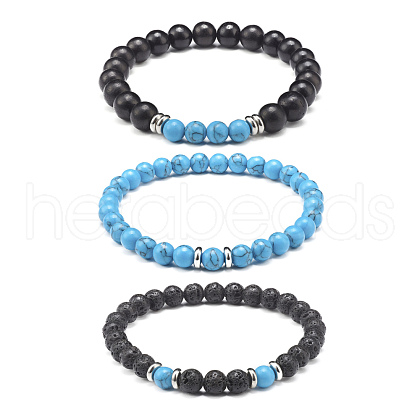 Stretch Bracelets Set for Girl Women BJEW-JB06889-1