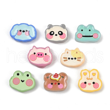 Opaque Cartoon Resin Animal Cabochons RESI-R465-01-1