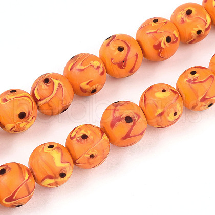 Handmade Lampwork Beads Strands LAMP-N028-05C-1