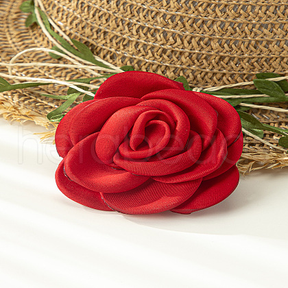 3D Flower Polyester Fiber Black Velvet Cord Choker Necklaces FS-WG3FF9D-05-1