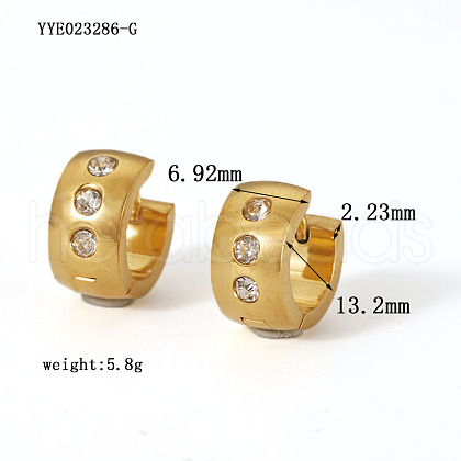 Stylish Stainless Steel Hoop Earrings YF2015-7-1