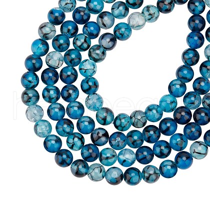 ARRICRAFT Natural Dragon Veins Agate Beads Strands G-AR0002-44C-1