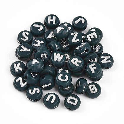 Opaque Acrylic Beads OACR-H046-02E-1