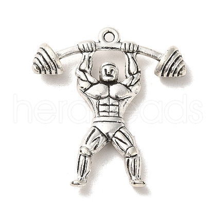 Tibetan Style Alloy Sport Pendants PALLOY-M217-43AS-1